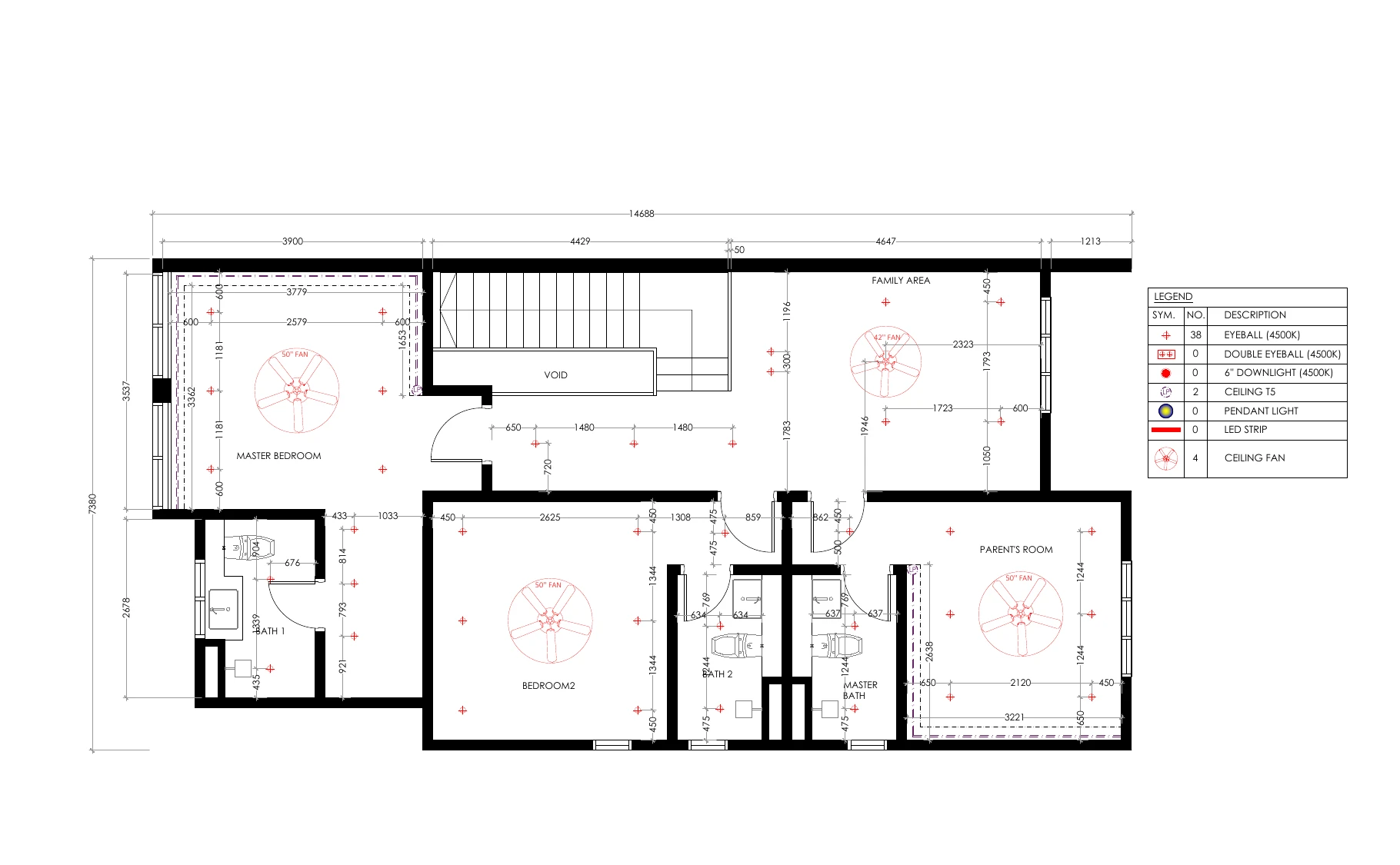 Neat Design Lab interior lighting and electrical plan